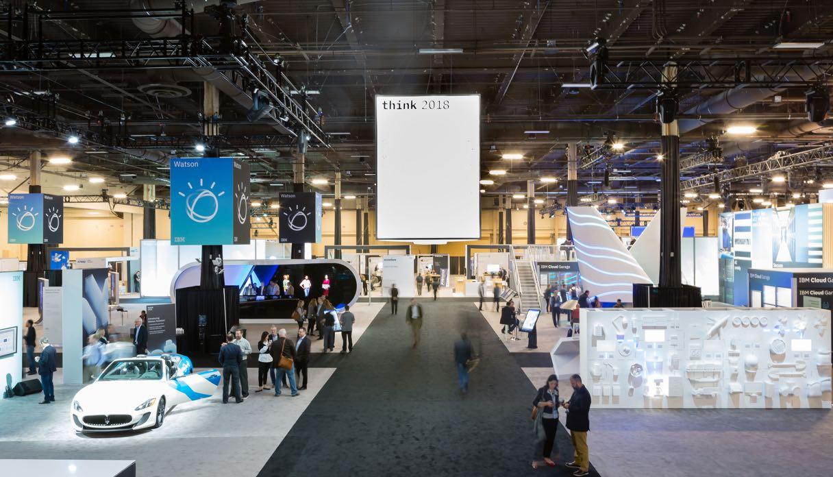 Photo of the conference space from Think 2018.