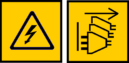 Hazardous voltage or energy levels are present inside any component that has this label attached. Do not open any cover or barrier that contains this label.