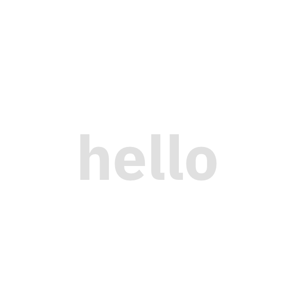 large bold 'hello' text in grey with insufficient contrast on white background