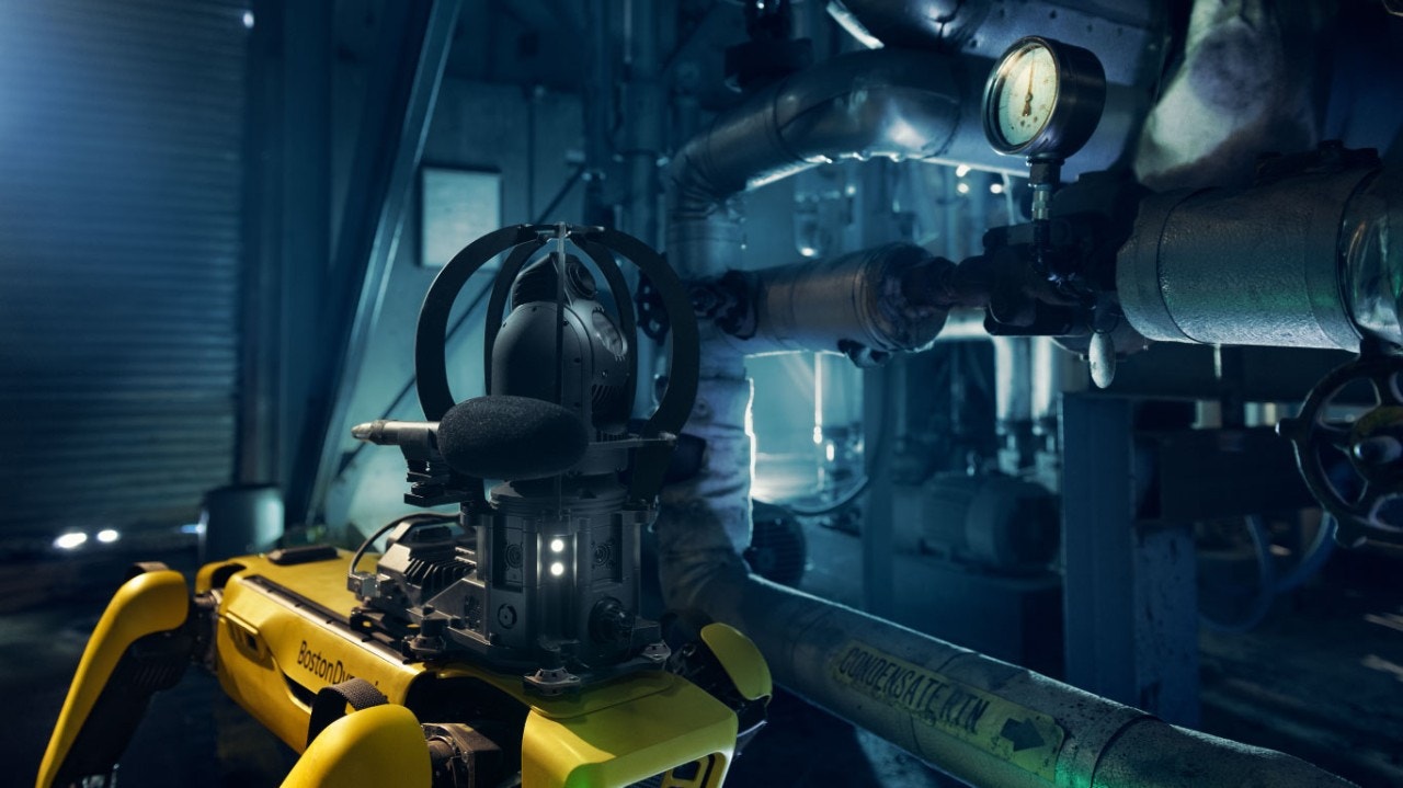 Spot 在锅炉房里