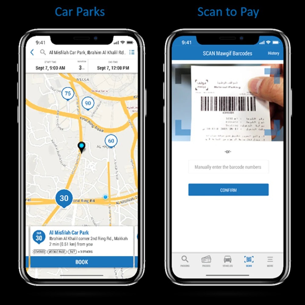 Plateforme Mawgif sur smartphone