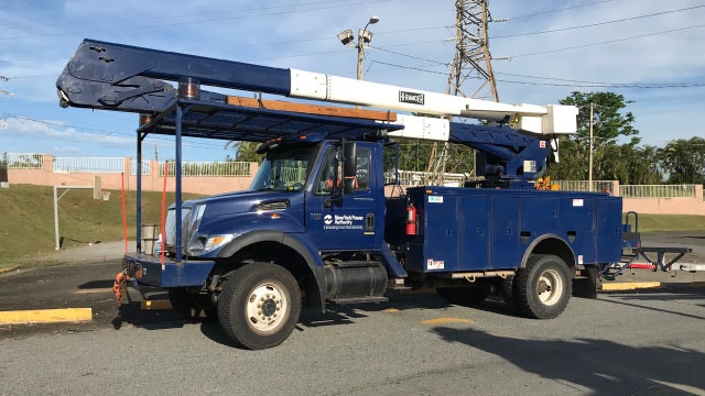 Camion à nacelle de la NYPA.