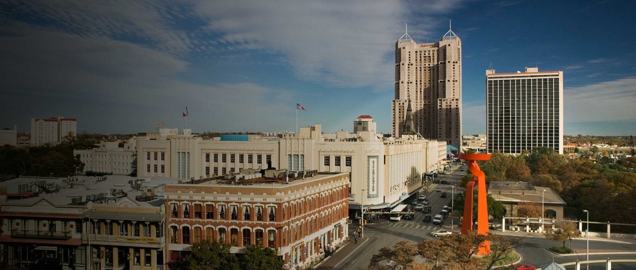 San Antonio Commerce Street in downtown San Antonio, TX