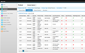 Data on screen provides an Insurance management solution that automates and streamlines processes