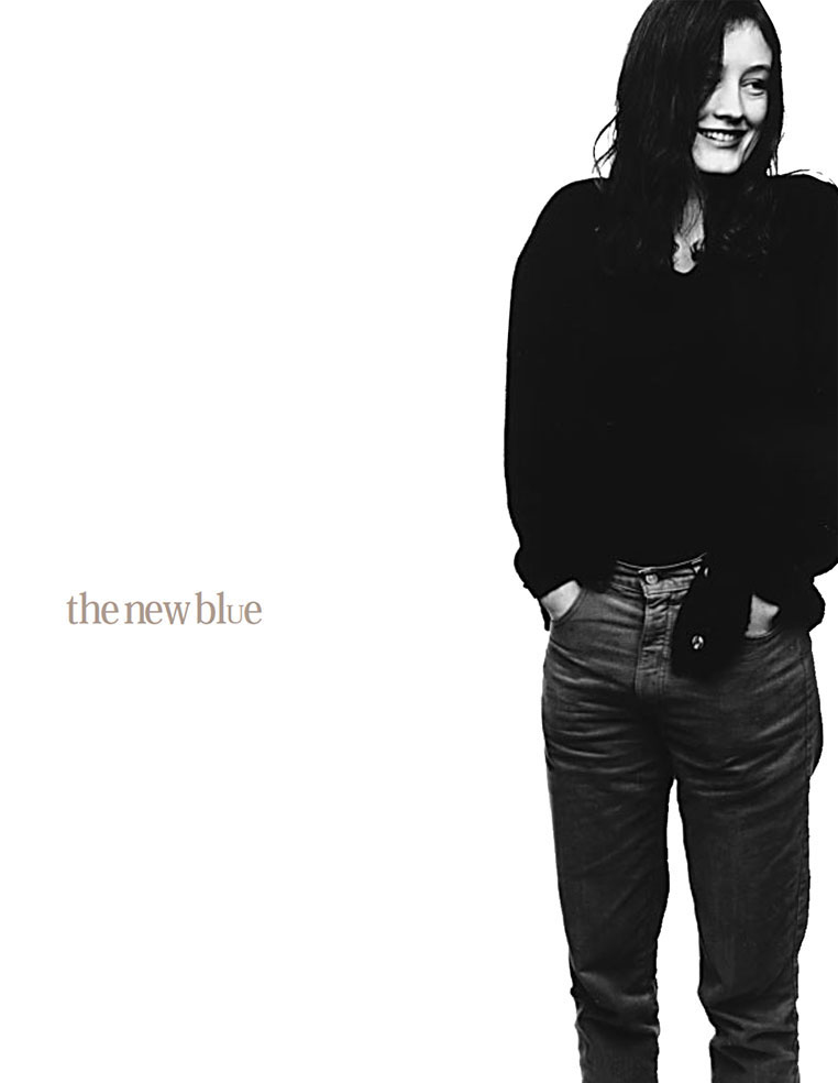 Cover of 1997 IBM Annual Report with the text "the new blue"