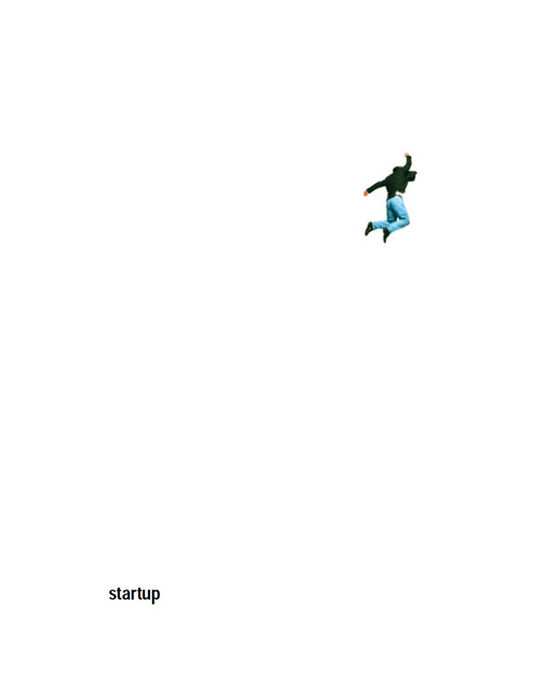 Cover of 1998 IBM Annual Report with the text "startup"