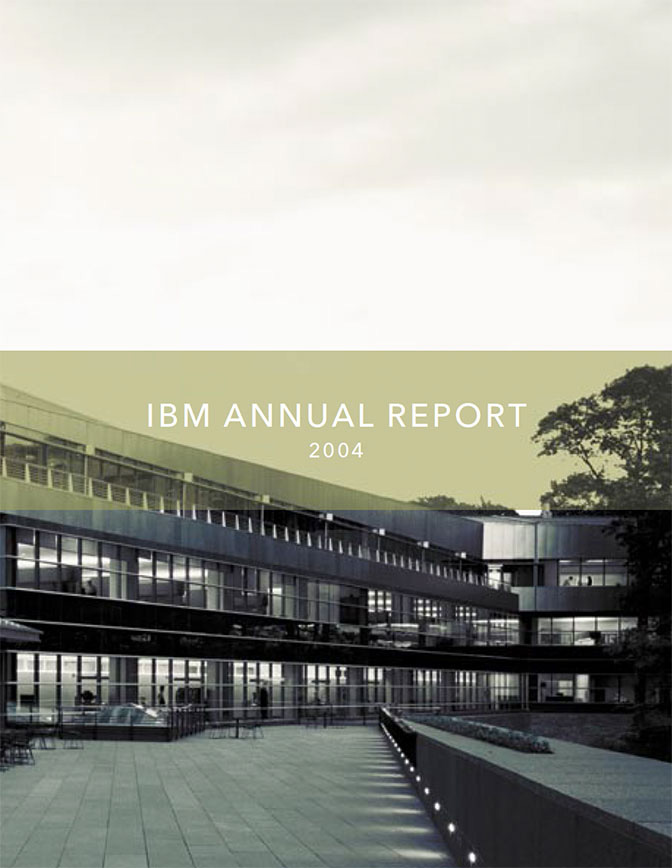 Cover of 2004 IBM Annual Report