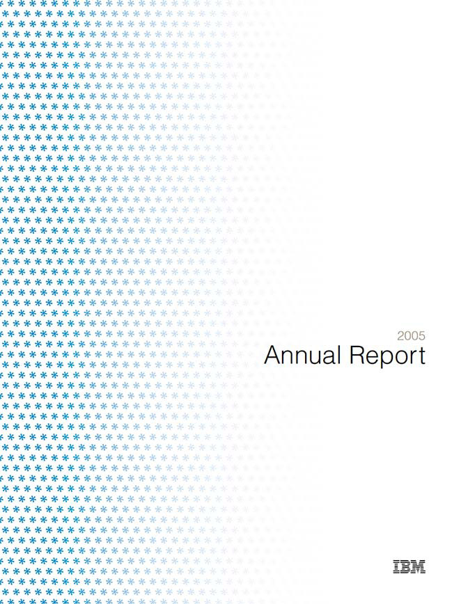 Cover of 2005 IBM Annual Report