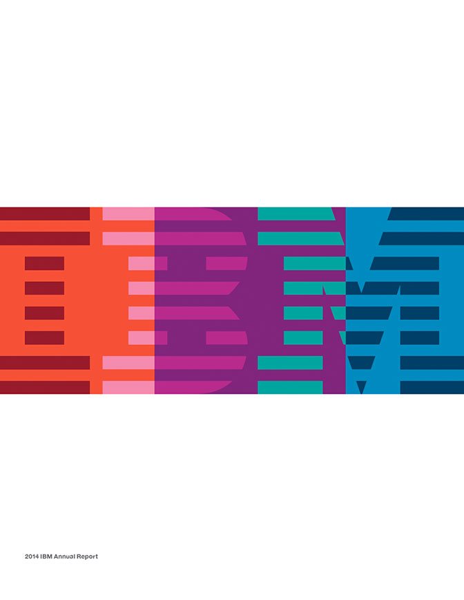 Cover of 2014 IBM Annual Report