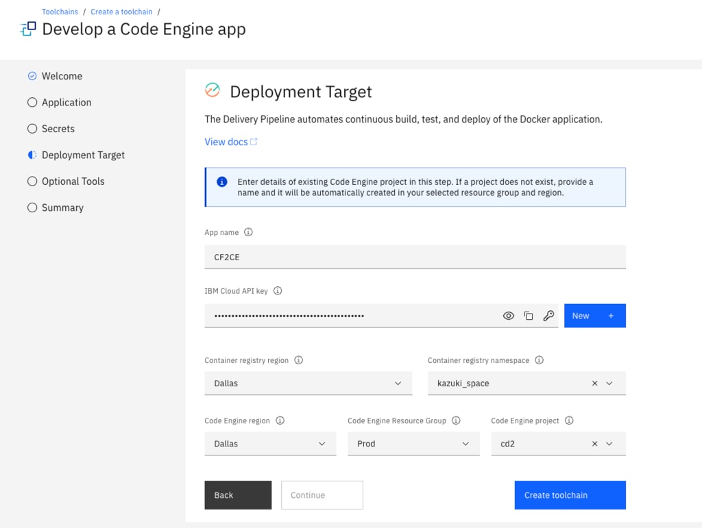 IBM Cloud Code Engine: Migrate from Cloud Foundry Using a Toolchain - IBM  Blog