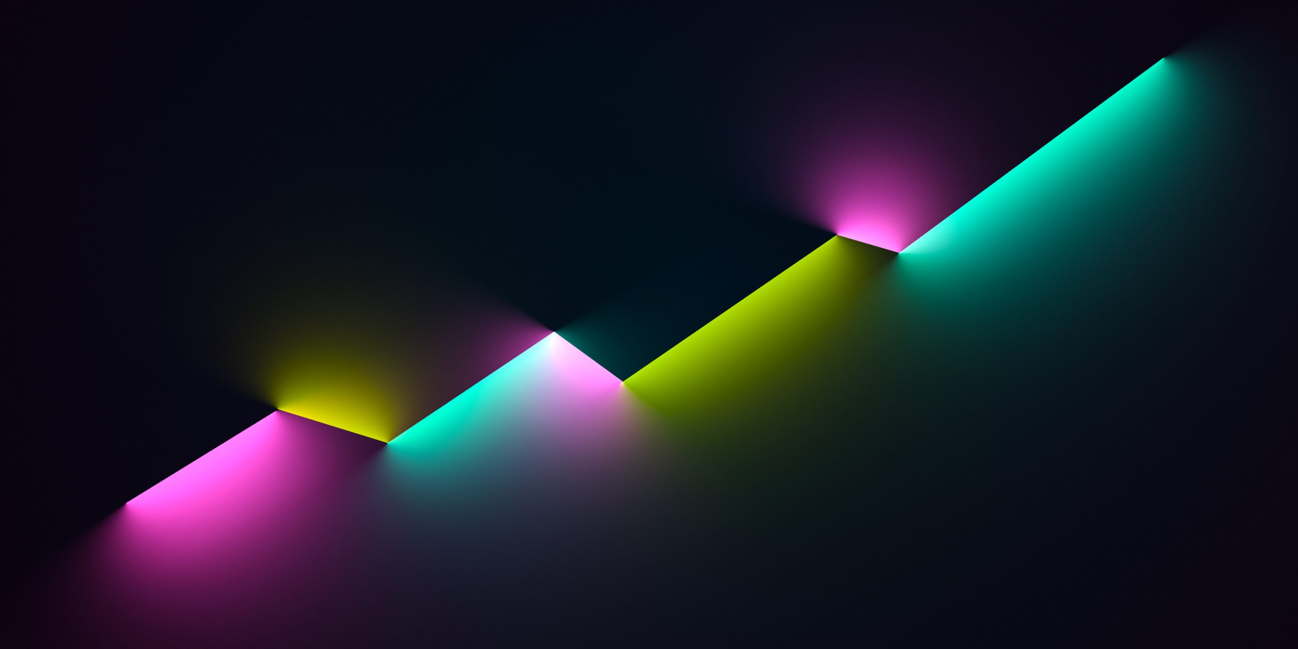 neon line graph