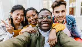 Diversity and Inclusion at IBM - Portrait group of diverse students
