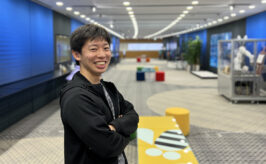man standing in IBM office in Japan