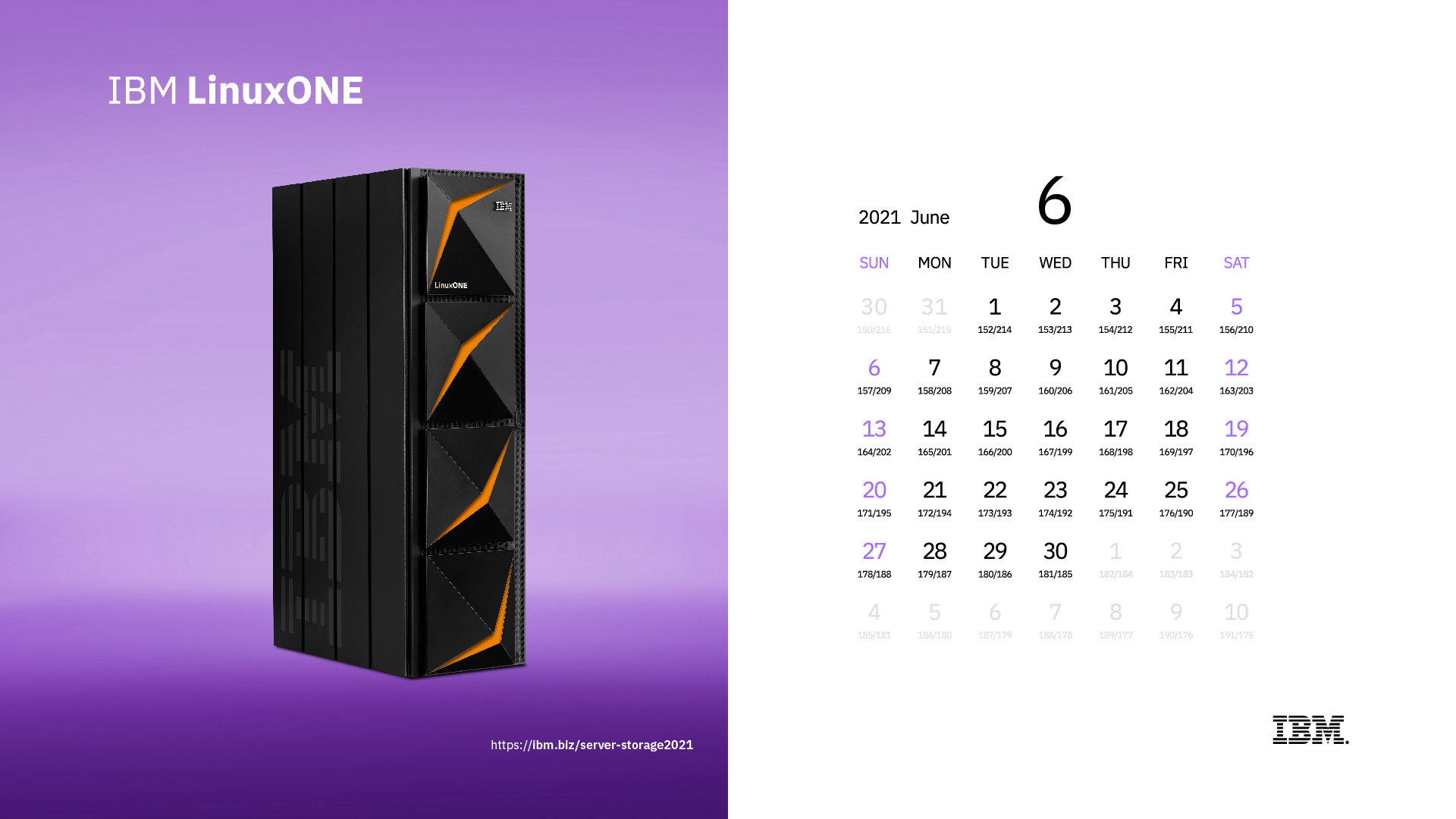 21年 Ibm Itインフラ 特製カレンダー壁紙 Ibm Systems Japan Blog