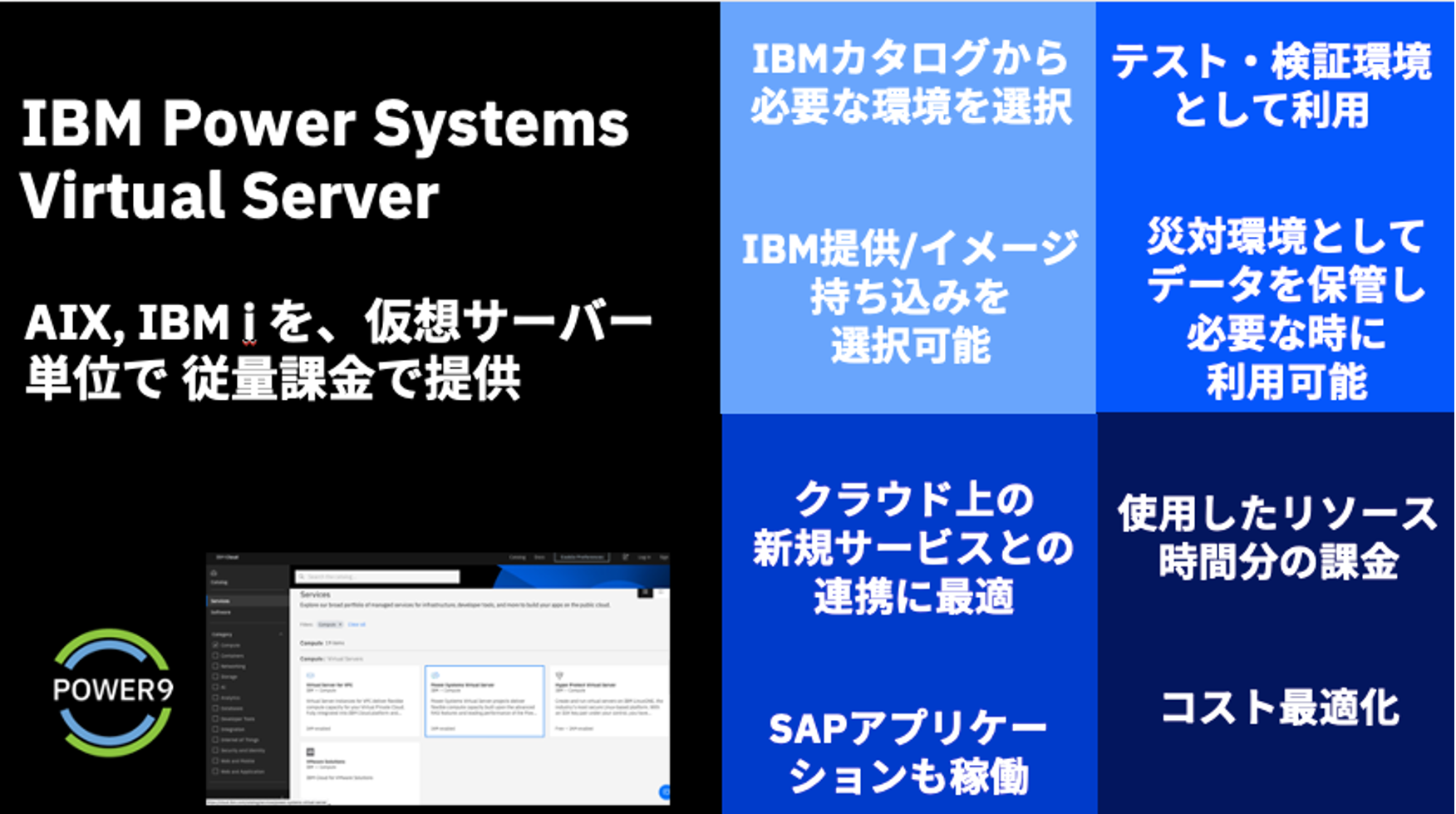 IBM Power Systems Virtual Server 説明図