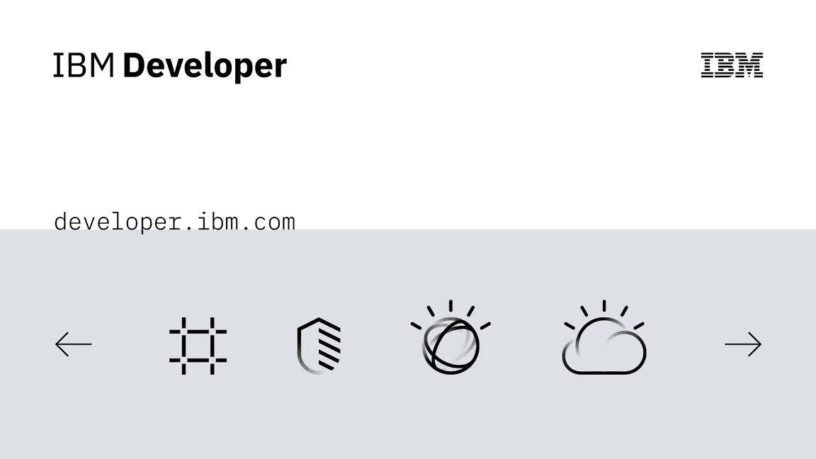 IBM Developer co-branding hierarchy