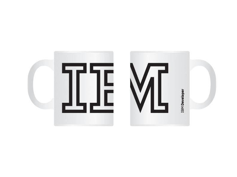 IBM expressive logo coffee mug