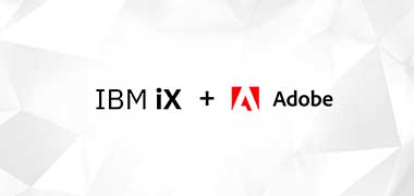 Words IBM iX plus Adobe