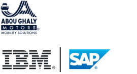 AGM社およびIBM/SAPのロゴ