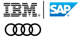 Logotipo de Audi e IBM/SAP