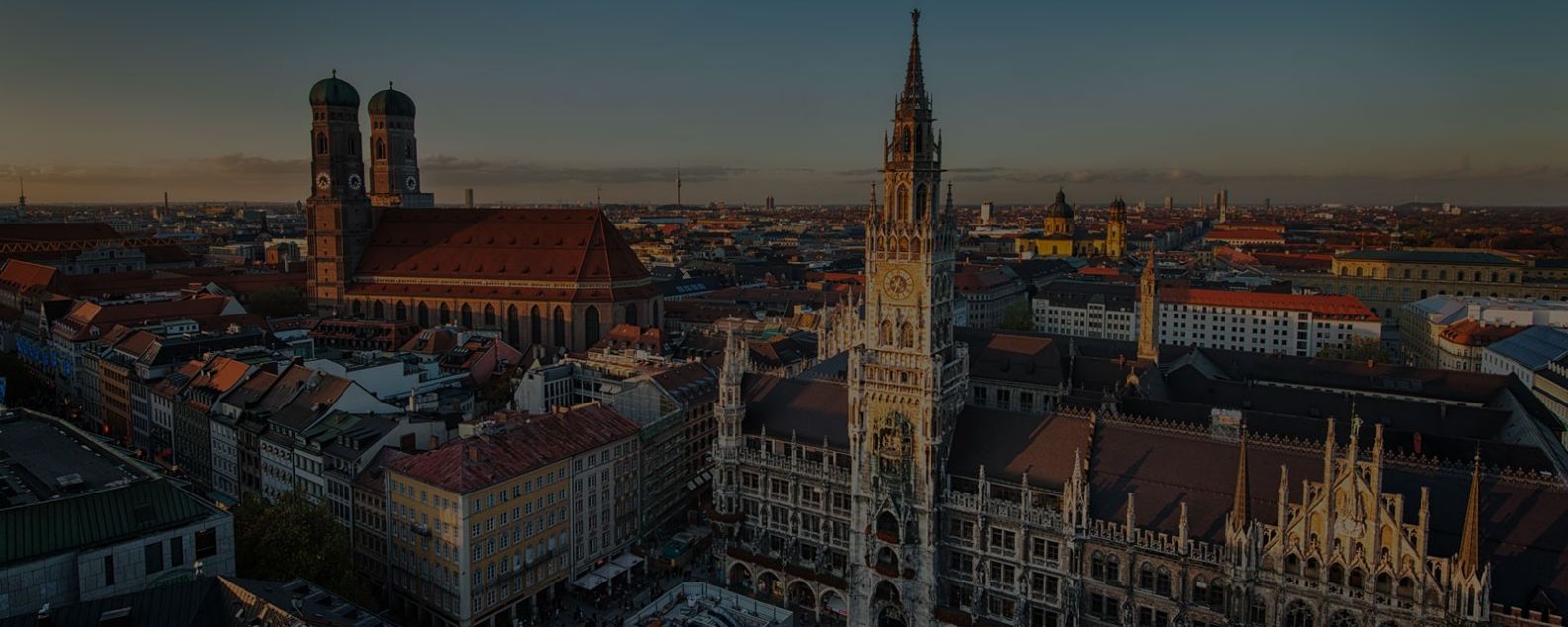 Vista da cidade de Munique