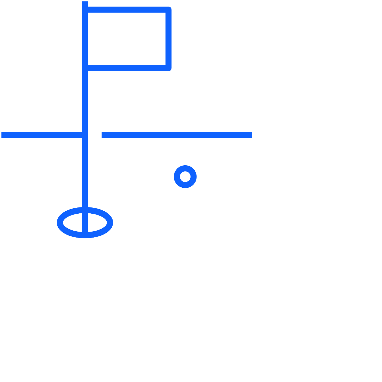 Illustration of a golf hole