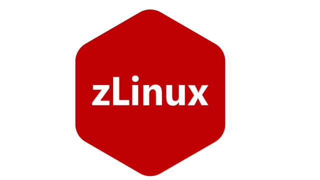 zLinux text inside hexagonal red shape