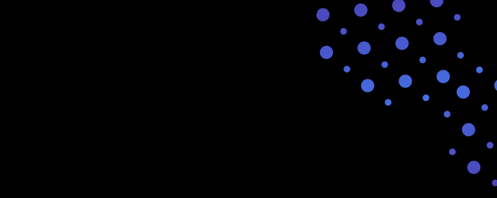 Fond noir avec cercles bleus et violets 
