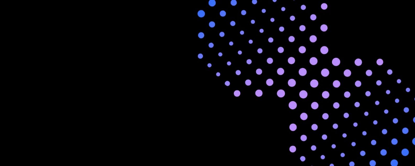 Black background with blue and purple dots