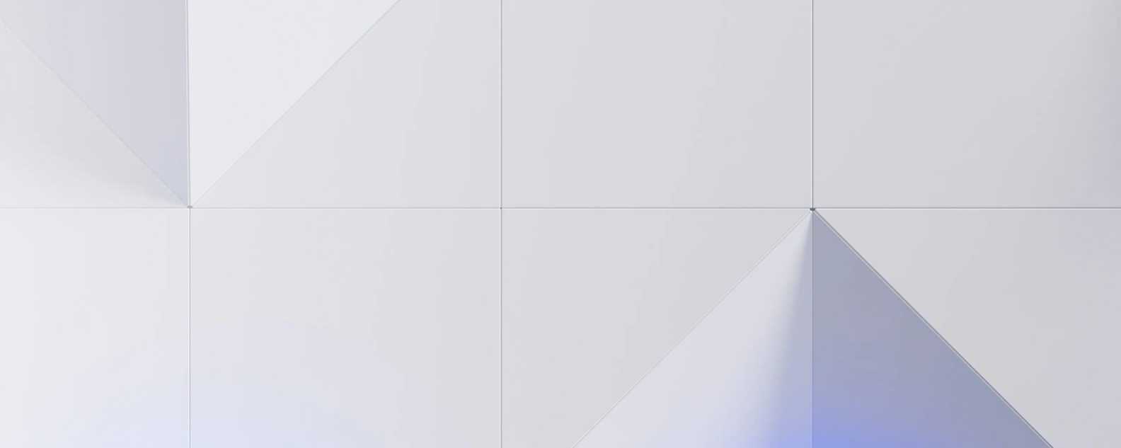 Ilustração geométrica abstrata que retrata o gradiente chevron da IBM