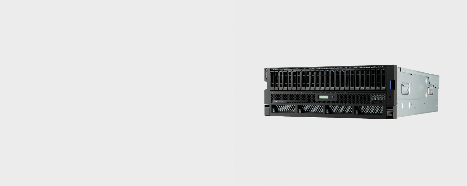 vista a tre quarti di un server IBM Power S1014