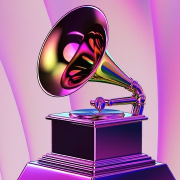 GRAMMY gramophone in purple