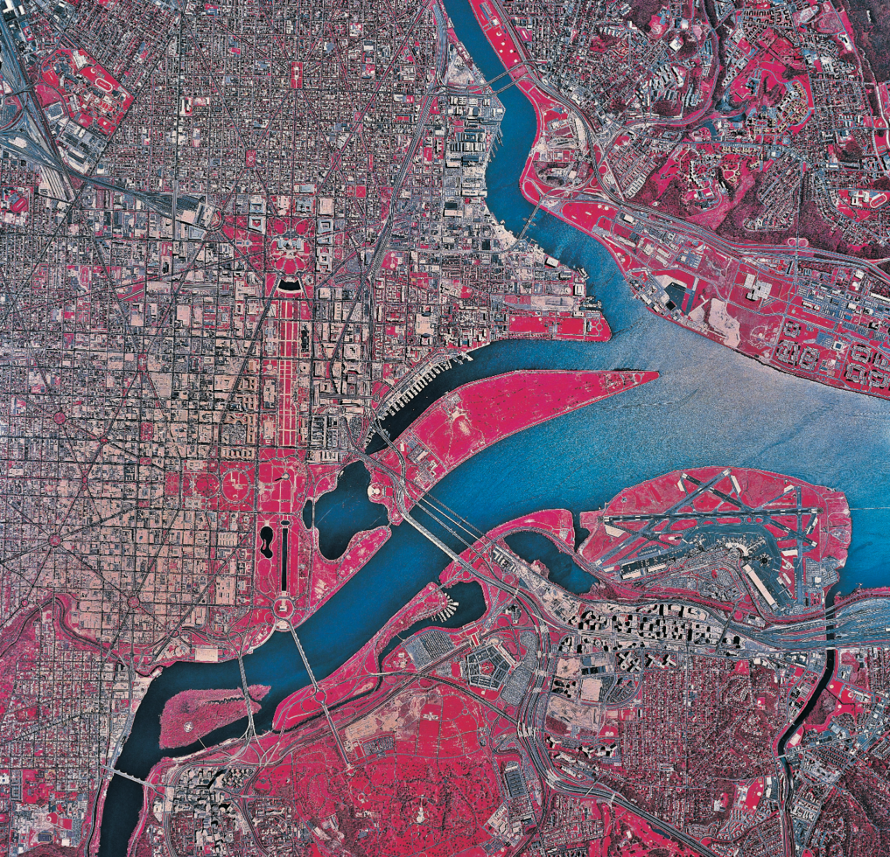 Foto udara Washington DC