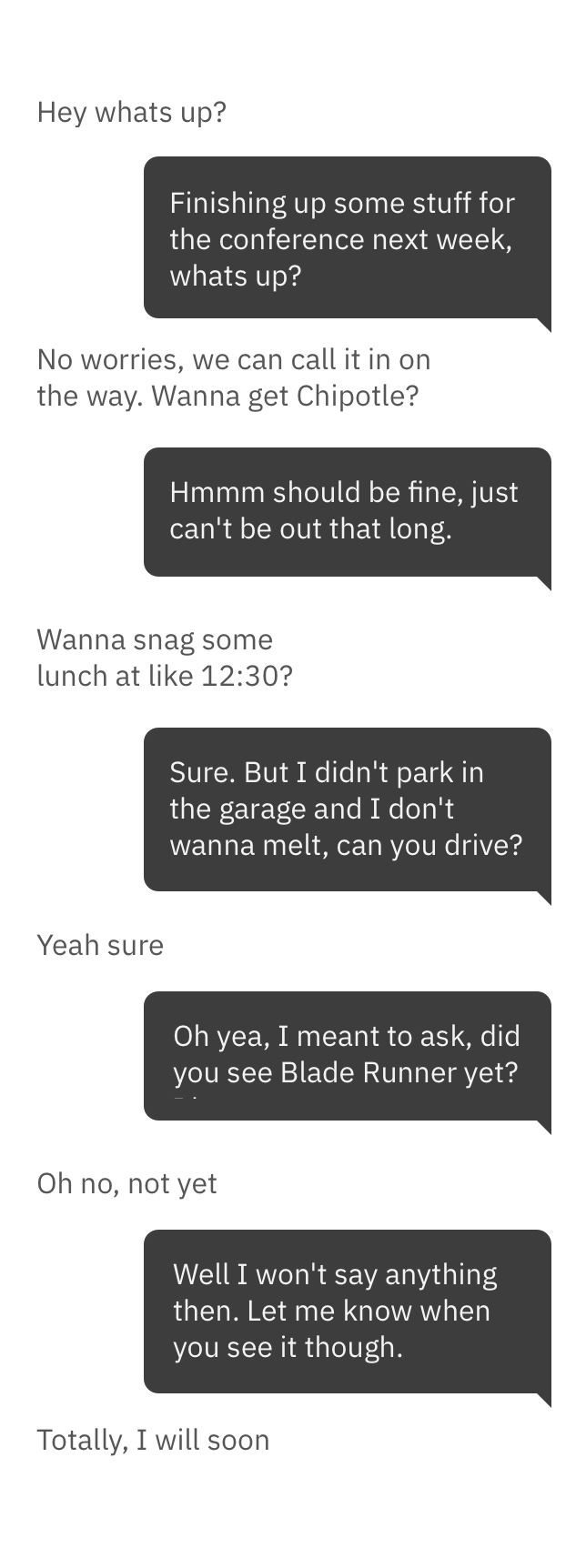 Example conversation Example conversation