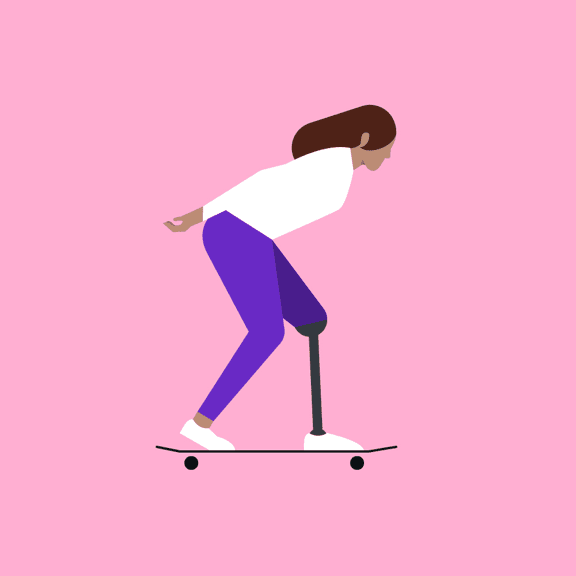 Accessibility skateboard example