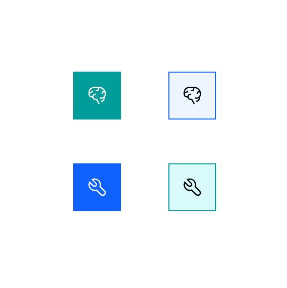 Use of Black or White UI icons, depending on the fill color
