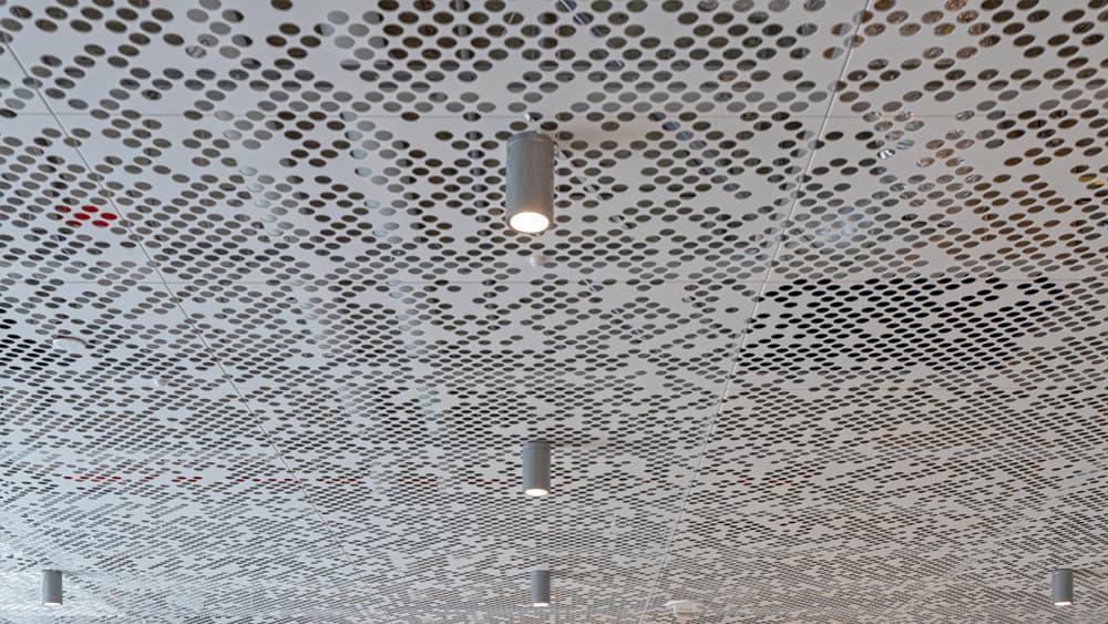 perforated metal ceiling