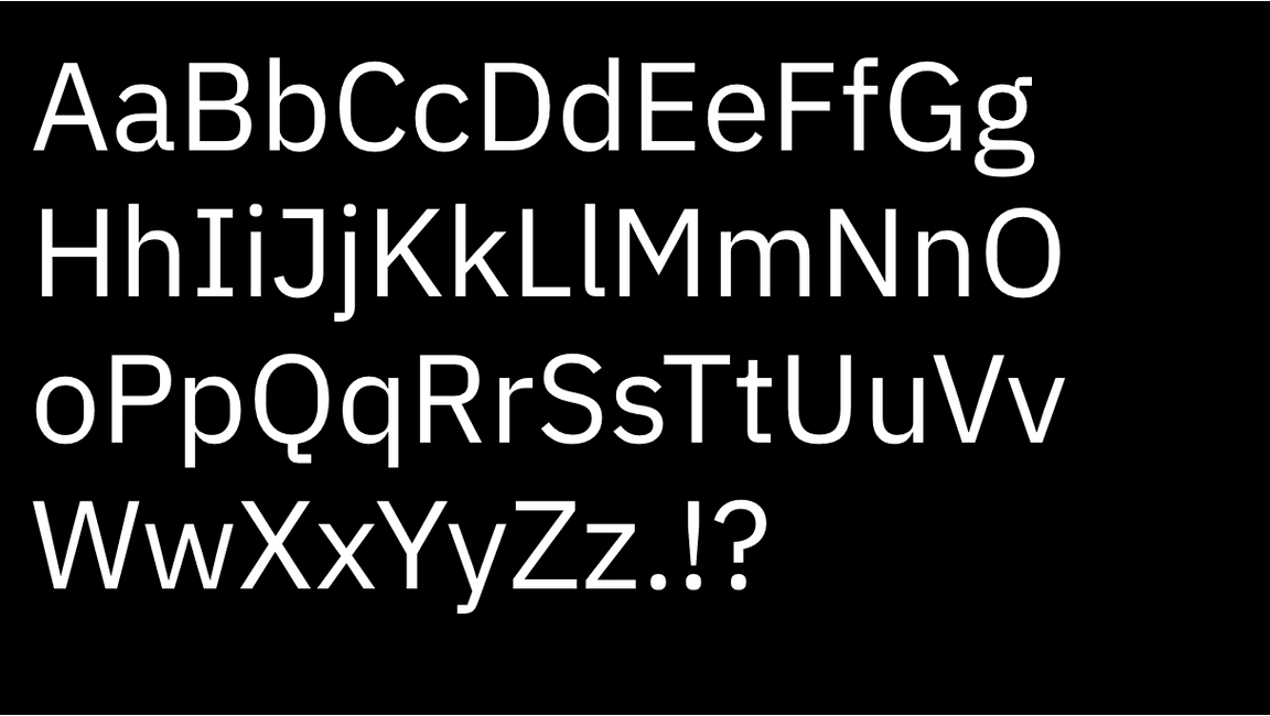 signage typography example