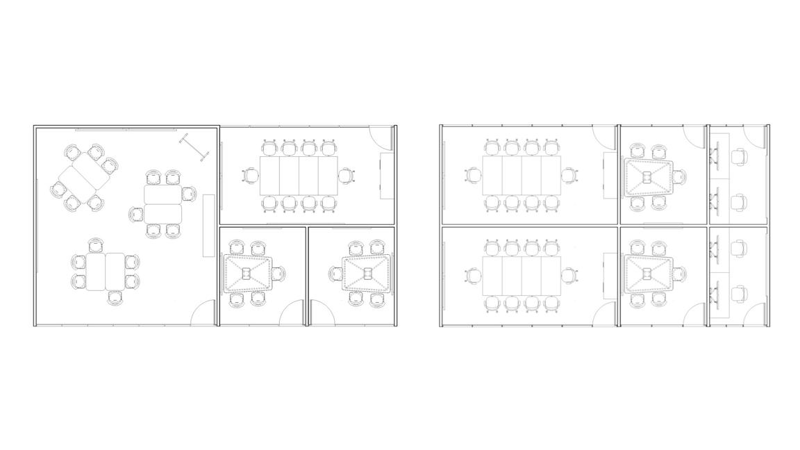 diagrams of enclosed brainstorming space
