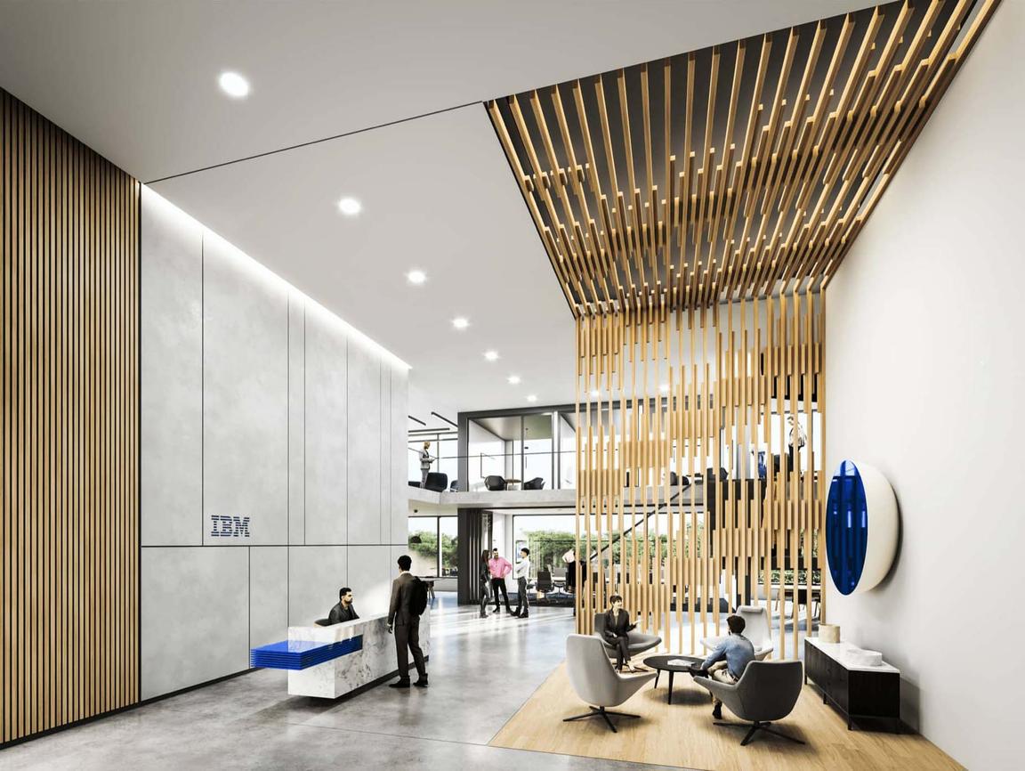 monochromatic color palette in lobby monochromatic color palette in lobby