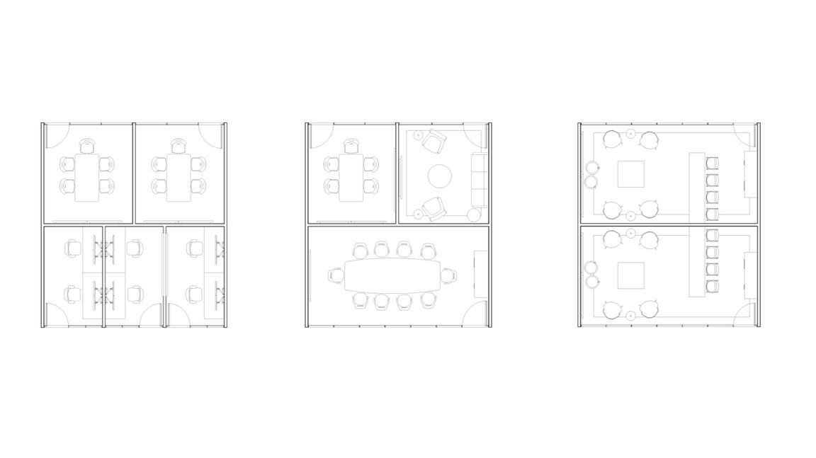 diagrams of enclosed presenting space
