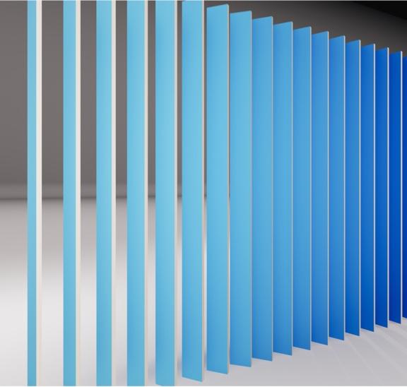 blue slat partition blue slat partition