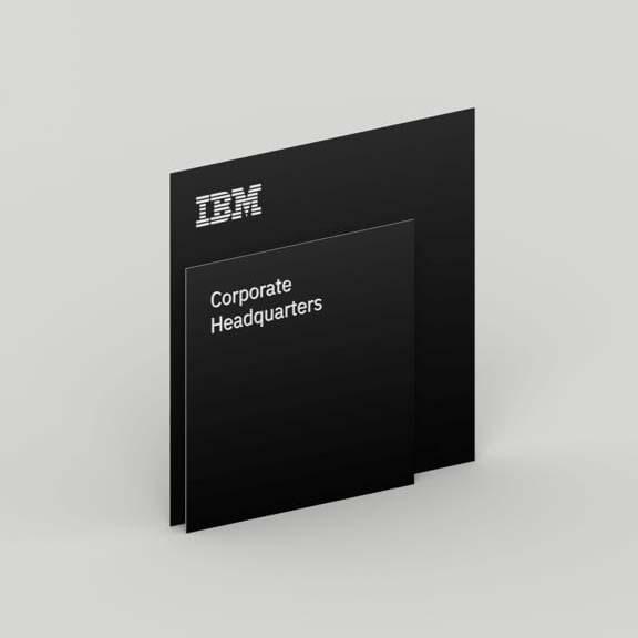 IBM exterior signage