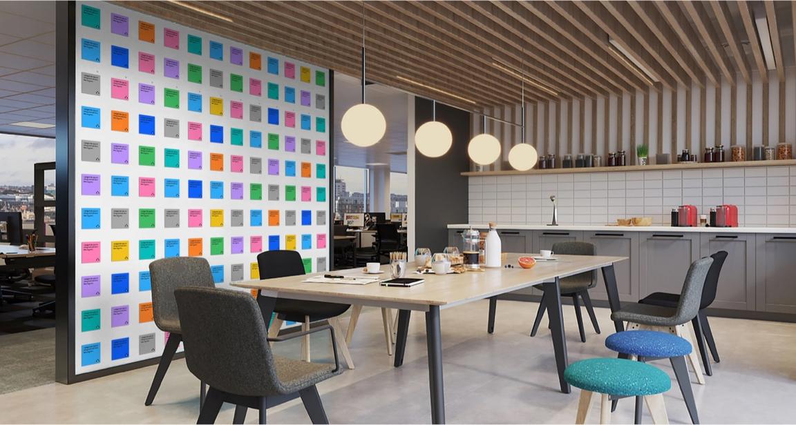 Bristol kitchen featuring Be Equal® pledge wall Bristol kitchen featuring Be Equal® pledge wall