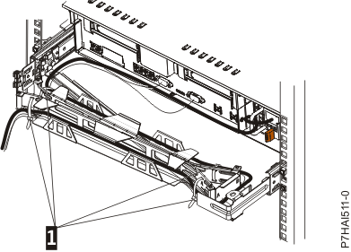 graphic of power cord attachment and routing