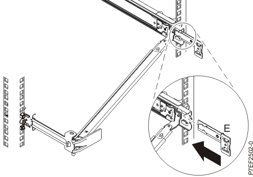 Installing the extension bracket into the slide rail