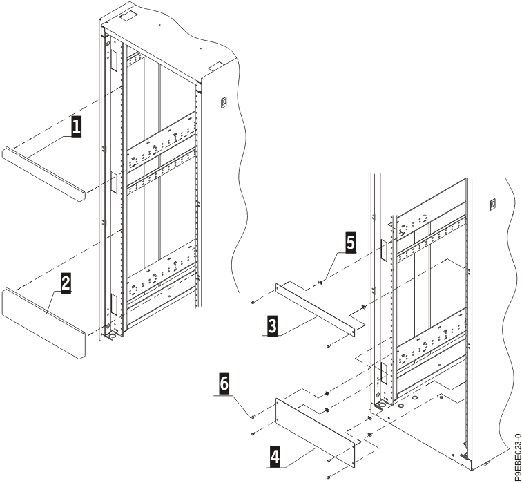 1U and 3U filler panel figure and part numbers