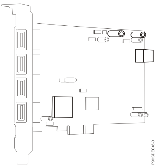 PCIe2 LP 4-port USB 3.0 adapter (FC EC46)