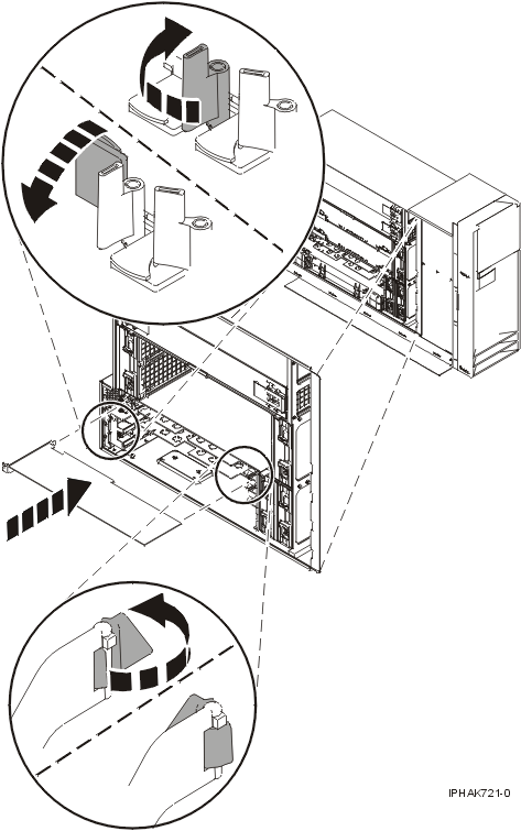 Adapter or filler plate replaced in the system unit.