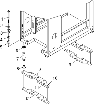 securing the rack to the floor